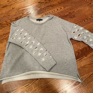 Generation love grey long sleeve with open circle details
